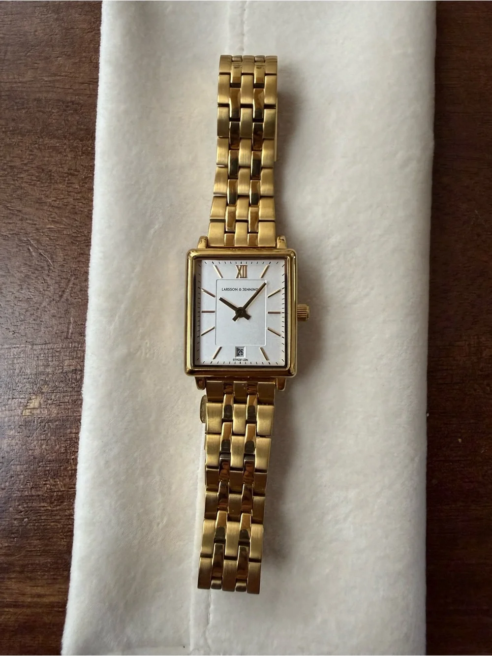 Women's Small Gold Watch - Larsson & Jennings Boyfriend Mini